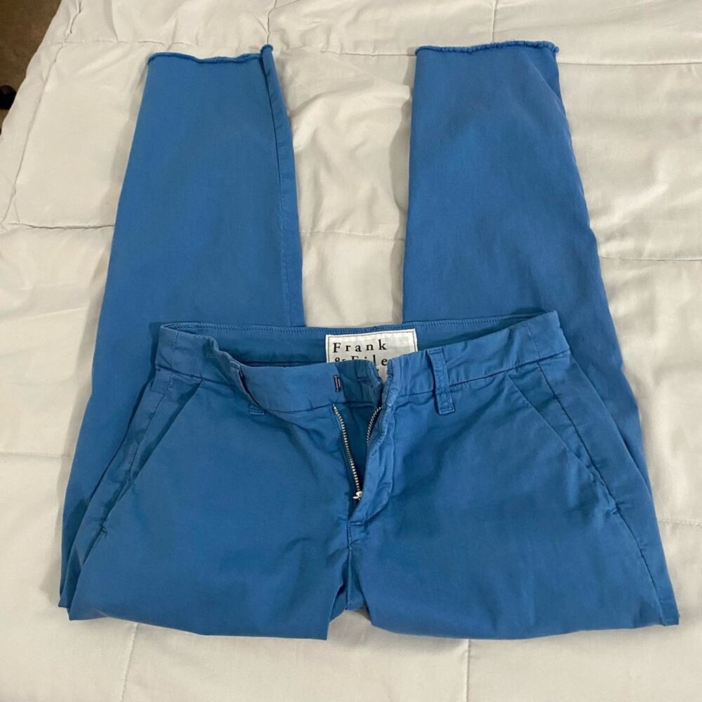 Frank & Eileen The Wicklow Italian Chino Pant Cotton Straight Leg Women’s Sz 0 - Picture 10 of 11